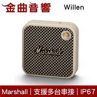 Marshall 馬歇爾 Willen 奶油白 支援多台串連 防水IP67 可攜式 藍芽 喇叭 | 金曲音響