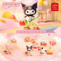 Miniso Sanrio Kawai Sweet Strawberry Park Kuromi Melody Play Blind Box Table Top Car Decoration Doll Toys For Boys And Girls