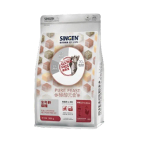 【SINGEN 信元發育寶】極醇元食無麩質&凍乾-鮮嫩三品 全年齡貓糧 300g*2包組(貓飼料、貓乾糧)
