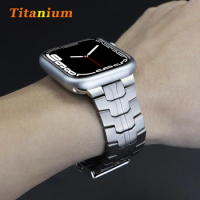 Titanium Metal Strap For Apple Watch Band UItra 2 1 49mm Link Bracelet for iWatch Series 9 8 7 45mm 41mm 6 5 4 SE 40mm 44mm 42mm