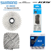 Shimano CS-R8000 11 Speed Groupset Road bike bicycle Cassette Ultegra R8000 11-28/30/32T Flywheel HG601 Chain KMC Chains 11V Kit