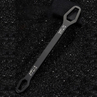 Alat Perkakas Alloet Kunci Pas Double Head Key Wrench Spanner 14-22mm and 8-13mm - RL215 - Black Per
