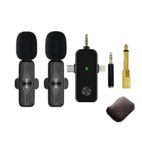 2.4G Wireless Mini Microphone for IPhone 3 In 1 Lightning Android Type-C 3.5mm Smartphone DSLR Camera Desktop Laptop PC LavaMic