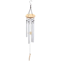 Wind Chimes for Outside, Woodstock Chimes With S Hook DIY Wood Pendant Garden Wind Chime Home Decor 