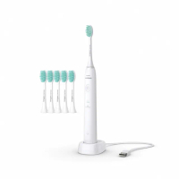 【Philips 飛利浦】買音波震動/電動牙刷-小羽刷白HX2421/02 附HX2025/02 刷頭5支