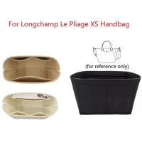 For Longchamp LE PLIAGE XS Top Handle Felt Insert Bag Organizer Makeup Handbag Sling Organizer Travel Inner