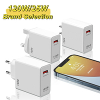 120W/25W超級快充歐美英規充電器適用于VIVO/OPPO極速閃充充電頭【北歐家居生活】