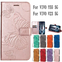 Sunjolly Mobile Phone Cases Covers for VIVO Y55 V23 5G Case Cover coque Flip Wallet for VIVO Y55 5G Case for VIVO V23 5G Case