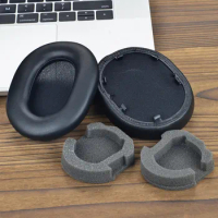 For SONY WH-1000XM5 Headphones Accessories Soft Sponge Ear Pads With Buckle Earpad Cushion Covers Replacement Repair Parts Black