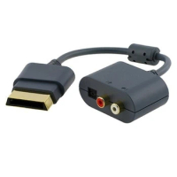 Optical Audio video Cable Adapter for Xbox 360 game console RCA