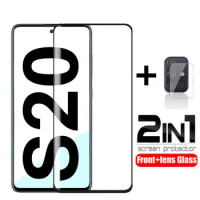 2 in 1 Tempered Glass for Samsung Galaxy S20 Ultra S20 FE Plus Protective Glas Camera Screen Protector On Samsun S20ultra S 20