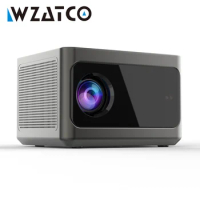 WZATCO A9 Brightest Full HD 1080P LED Projector Auto Focus Fully Sealed Engine Android 4K HDR HDMI ARC Cinema Theater Proyectors