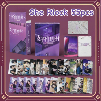 การ์ด Lomo โฮโลแกรม She Rlock โชว์จีน 50-55 ชิ้น นักแสดงละครบางคน เช่น Zhang Jingyi และ Yang Mi ทำกา