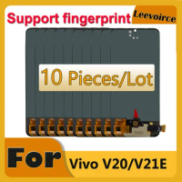 10 Pieces OLED LCD For Vivo V21E V20 LCD Display With Touch Digitizer Screen Assembly Replacement Repair Parts