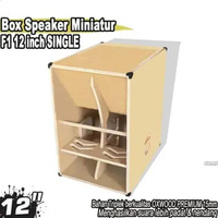 Box Speaker Miniatur F1 12 INCH SINGLE TANPA Speaker
