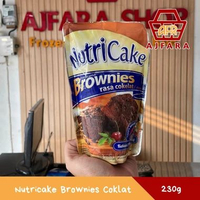 Nutricake Brownies Rasa Coklat 230g Premiks Instan Kue Brownies Kukus Panggang Praktis Halal MD