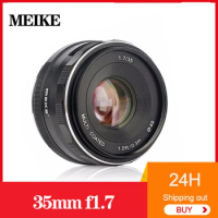 MEKE 35mm f1.7 Camera Lens APS-C Large Aperture Manual Focus Lens For Fuji X/Sony E/Canon-EF-M/Olympus Micro 4/3 Mount