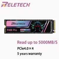 Reletech M.2 P400Pro m2 ssd NVMe PCIe 4.0×4 1TB 5000MB/s Solid State Drive DRAM cache for PS5 Playstation 5 Desktop Laptop