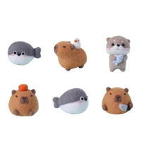 Capybara Wool Felting Craft Making Supplies for Kids Needle Felting Starter Kits Dropship