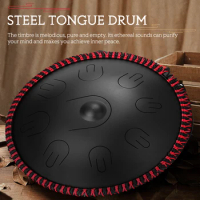 16 inch 9-Tone D tones steel drum Tongue Drum Hand Pan Drums &amp; Drumsticks Percussion Musical Instruments tongue drum kit