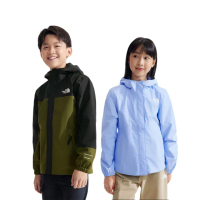 【The North Face 官方旗艦】兒童機能防水透氣連帽衝鋒衣(多款任選)