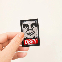 Music Patch Bordir Aksesoris Emblem Iron On Obey