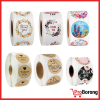 500pcs/roll Thank You Sticker Seal Label Scrapbook Round Circle Stationery Food Sticker Paper Seal G