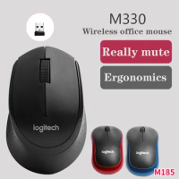 Logitech M330Wireless Mouse Silent Mouse 2.4GHz USB 1000DPI Optical Mouse for Office Home Using PC/Laptop Mouse Gamer