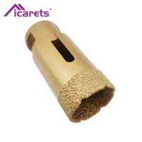 ICARETS 35mm Diamond Coated Core Bit Tile Drilling for Marble Core Drill For Granite Porcelain Hole Saw For Angle Grinder