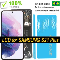 Tested Super AMOLED Display For Samsung S21 G990F G991 for Samsung S21 Plus 5G G996 G996B LCD Touch Screen Repair Parts