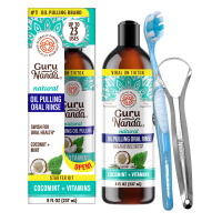 น้ำมันดึงจากโคโคมินท์ GuruNanda พร้อม 7 น้ำมันหอมระเหยและวิตามิน D E & K2