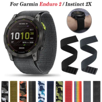 26mm 22mm Official Nylon Strap For Garmin Enduro 2/Fenix 6X 6 Pro 5X 5 Plus 7X 7/Epix Gen 2 Ultralight Smart Watch Band Bracelet