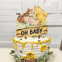 Classic Winnie Cake Topper Large Welcome Baby Oh Baby Cake Decor |   7Inch Winnie Baby Shower Party 