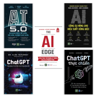 Combo 5 cuốn sách AI Chat GPT: AI công cụ nâng cao hiệu suất công việc + AI 5.0 + AI EDGE + Chat GPT