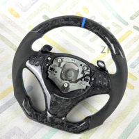 Car interior accessories Forged carbon fiber steering wheel Alcantara covering suitable for BMW E series E87 E89 E90 E92 E93