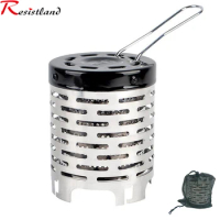 Mini Gas Heater Stove Wear-resistant Outdoor Camping Portable Steel Warmer Heating Cover Equipment