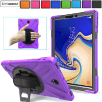 Kids Shockproof PC Silicone Hybrid Stand Tablet Cover For Samsung Galaxy Tab S4 10.5 inch SM-T830 SM-T835 S3 9.7 SM-T820 Case