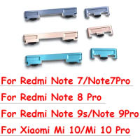 10Pcs，NEW For Xiaomi Mi 10T Lite Redmi Note 10 Pro Note 9S 9 Pro Note 7 Pro Note 8 Side Power Key With Volume Button Replacement