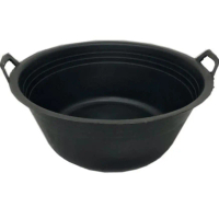 BAK KARET 20 KUALI HITAM BASKOM KUPING EMBER ANTI PECAH WASKOM AS