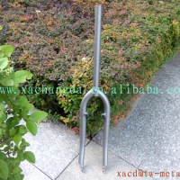 Titanium folding bicycle fork with sand blast finished customized titanium folding bike fork fit for 20 inch wheel Ti fork