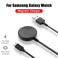 For Samsung Galaxy Watch 5 Pro 3 4 Active 1 2 Magnetic Suction Charger Series USB Type C Fast Portable Watch Charging Dock Cable