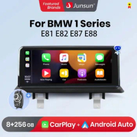 Junsun AI Voice Wireless CarPlay Car Radio Multimedia For BMW E81 E82 E87 E88 2005 2006-2012 DSP GPS 8 core GPS autoradio