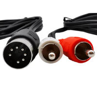7 Pin Din To Rca Cable 7-pin Midi Male Plug 2 Rca Male Audio Adapter Cord For Bang Olufsen Naim Quad.sto Systems Adapter Cable