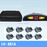 by DHL or Fedex 20set Car Parking sensor 8 sensors Buzzer Backup Radar Detector System Reverse Sound Alert Auto Accessories new