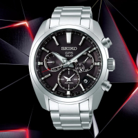 【SEIKO 精工】Astron 5X53雙時區 GPS衛星定位腕錶 SK038 /黑42.7mm(SSH021J1/5X53-0AJ0D)