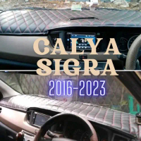 Cover alas dashboard Kulit mobiL Calya-Sigra Coklat Lish Hitam Car garansi produsen 【brown】neck pill