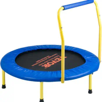 3FT Trampoline for Kids, 36" Trampolines Indoor/Outdoor Trampoline for Toddlers, Foldable Mini Baby Trampoline with Foam Handle