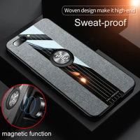 luxury Cloth Case For OPPO R9 Plus R9S R11 R11S R17 Pro RX17 Pro Magnetic Ring Holder Shockproof Phone Cover