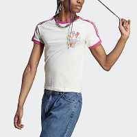 Adidas Pride 3s Tee IU0053 男 短袖 上衣 T恤 亞洲版 休閒 復古 聯名 撞色 白 粉紫