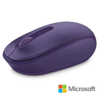 【Microsoft 微軟】無線行動滑鼠 1850(迷炫紫)